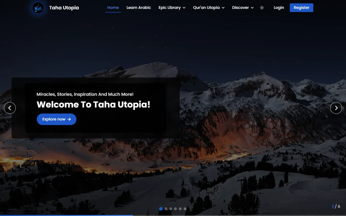 Taha Utopia Homepage